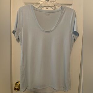 Athleta Blue Scoop Neck Top Size M